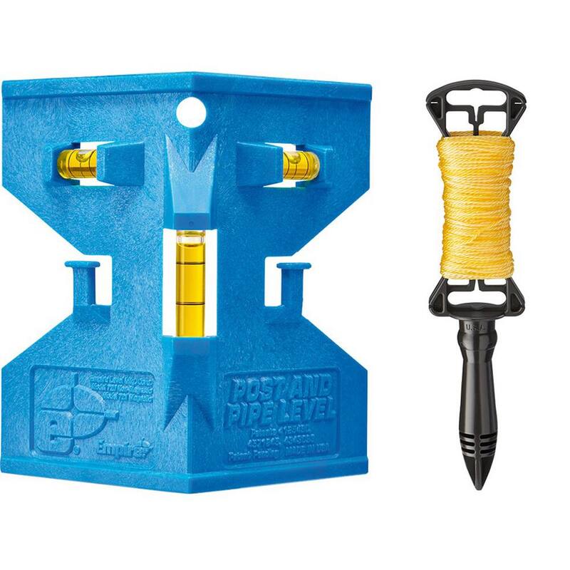 Poste y tubo multicapa de plástico Empire de 5-1/4 pulgadas con línea dorada retorcida de 100 pies (paquete de 2) - 720-D39101N