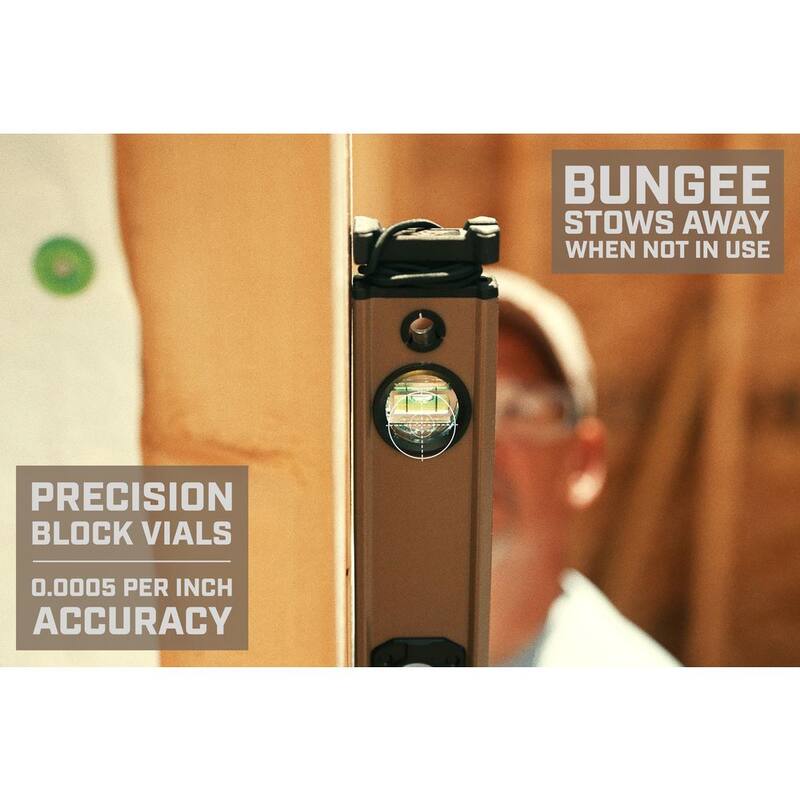 Nivel de caja magnética SPEC OPS de 24 pulgadas, Sistema de Bungee para torniquete, Bloque de burbujas un 33% más grande, Aluminio, 3% Donado a Veteranos - SPEC-LEVEL24M