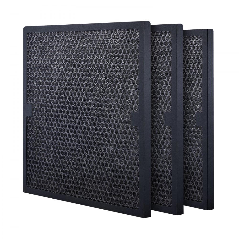 VEVOR Active Carbon Filters, 3 Pack, 16'' x 19'' Air Filter Replacement, High-efficient Stage 2 Filters Compatible w/ BlueDri & VEVOR Scrubber, Air Purifiers, Water Damage Restoration Equipment - HX340040020MM06QWV0