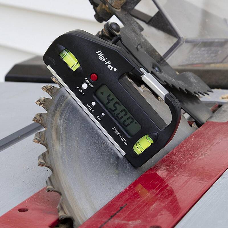 Nivel digital de bolsillo de 4 pulgadas Digi-Pas con ángulo electrónico de transportador y medidor de ángulos de bisel de 0.05 - DWL80Pro
