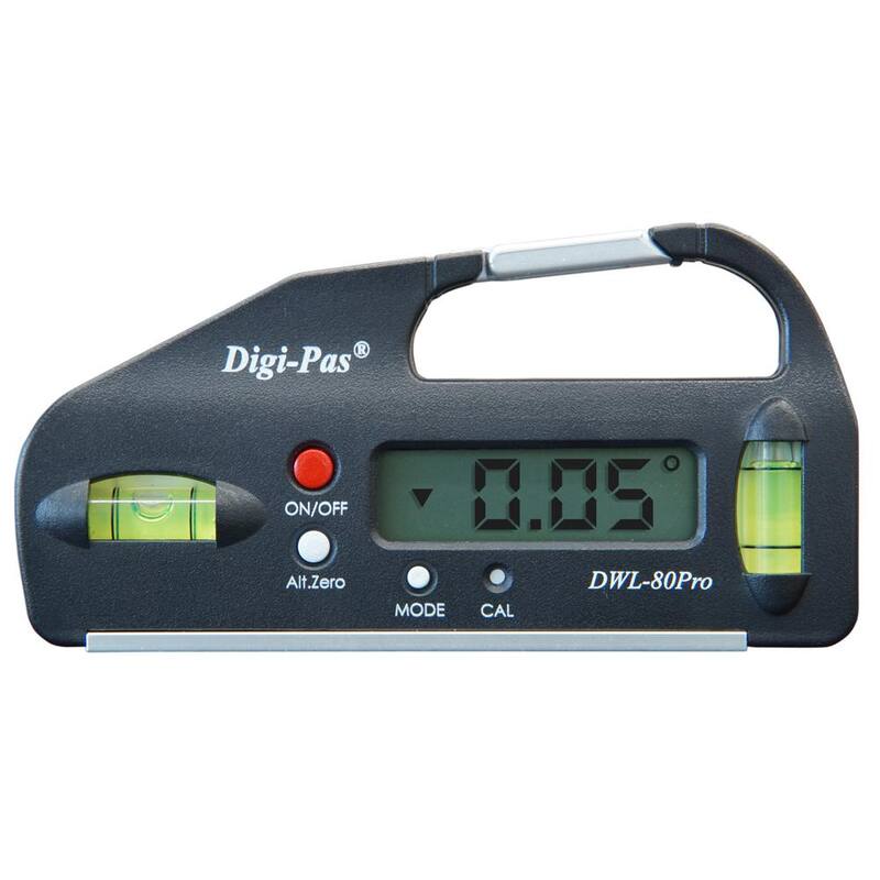 Nivel digital de bolsillo de 4 pulgadas Digi-Pas con ángulo electrónico de transportador y medidor de ángulos de bisel de 0.05 - DWL80Pro