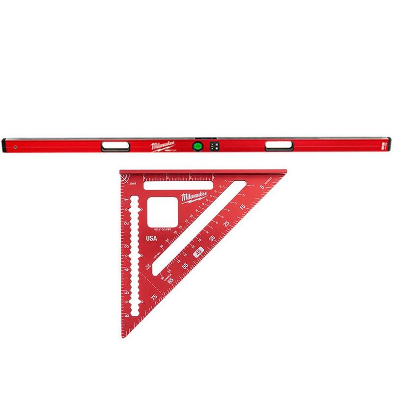 Nivel digital REDSTICK de 72 pulgadas con tecnología de medición de precisión y escuadra de 7 pulgadas - MLDIG72-MLSQ070