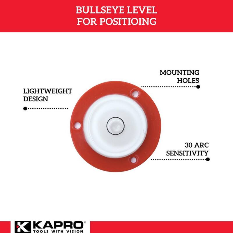 Nivel de superficie Bulls Eye de 1-5/8 pulgadas de Kapro - 240-01