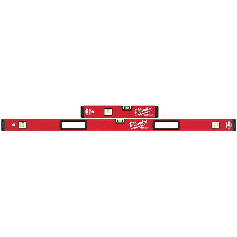 Set de niveles de caja Milwaukee Redstick de 16 pulgadas/48 pulgadas - MLBXS1648