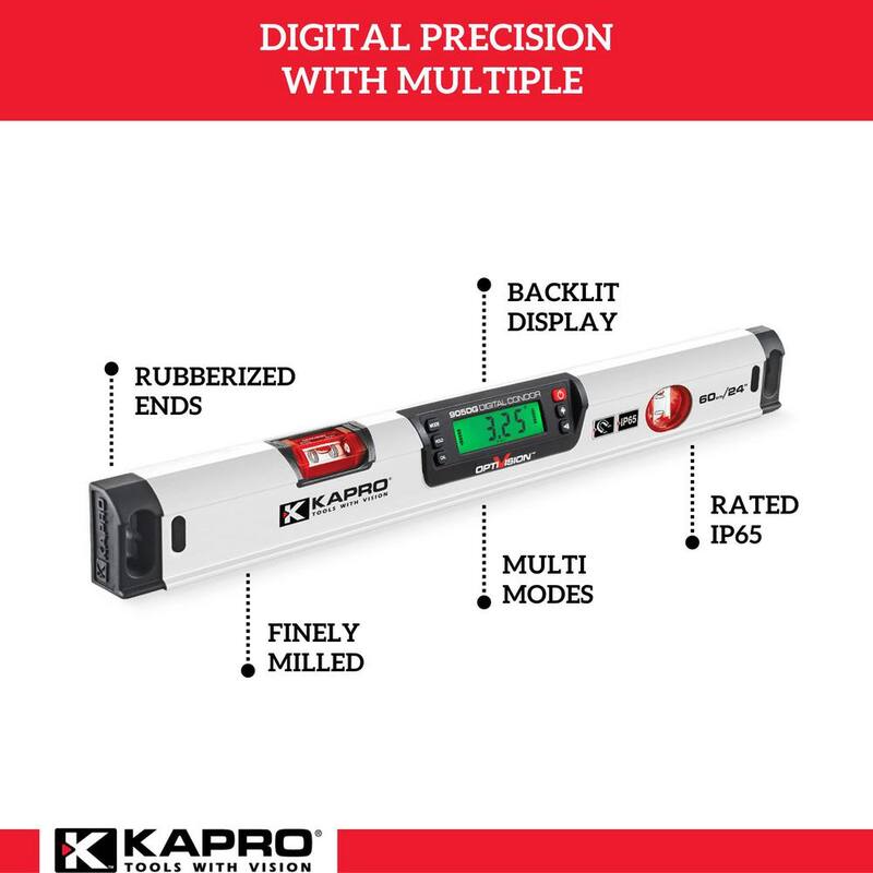 Nivel digital magnético Kapro 905D Condor de 24 pulgadas - 905D-24MB-D