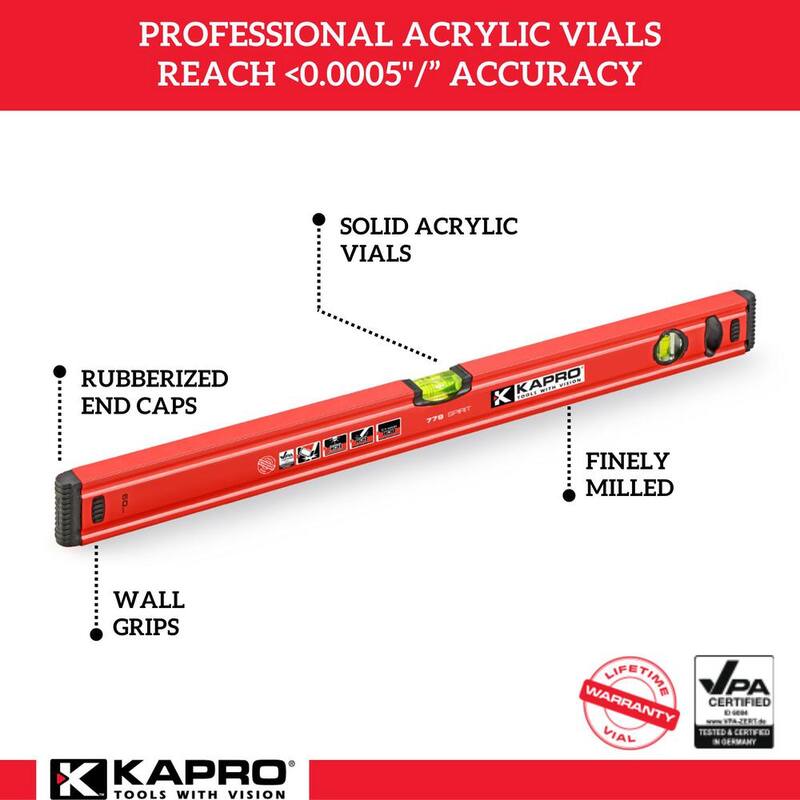 Nivel de caja de aluminio de 12 pulgadas Kapro - 779-40-30.
