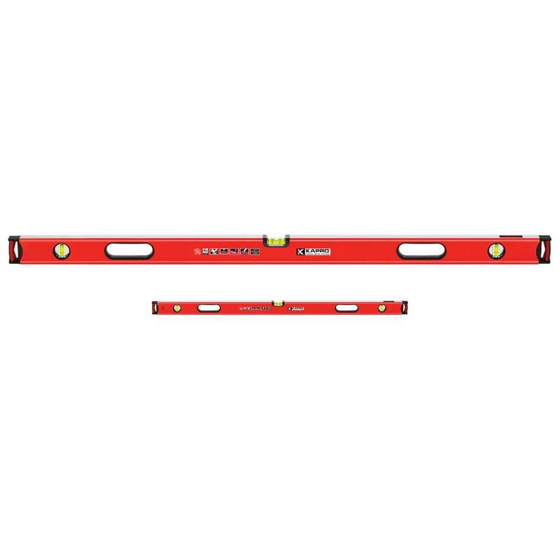 Set de marcos de puerta Kapro 78 in. y 32 in. Nivel de burbuja de aluminio magnético profesional - 985M-X-JMB