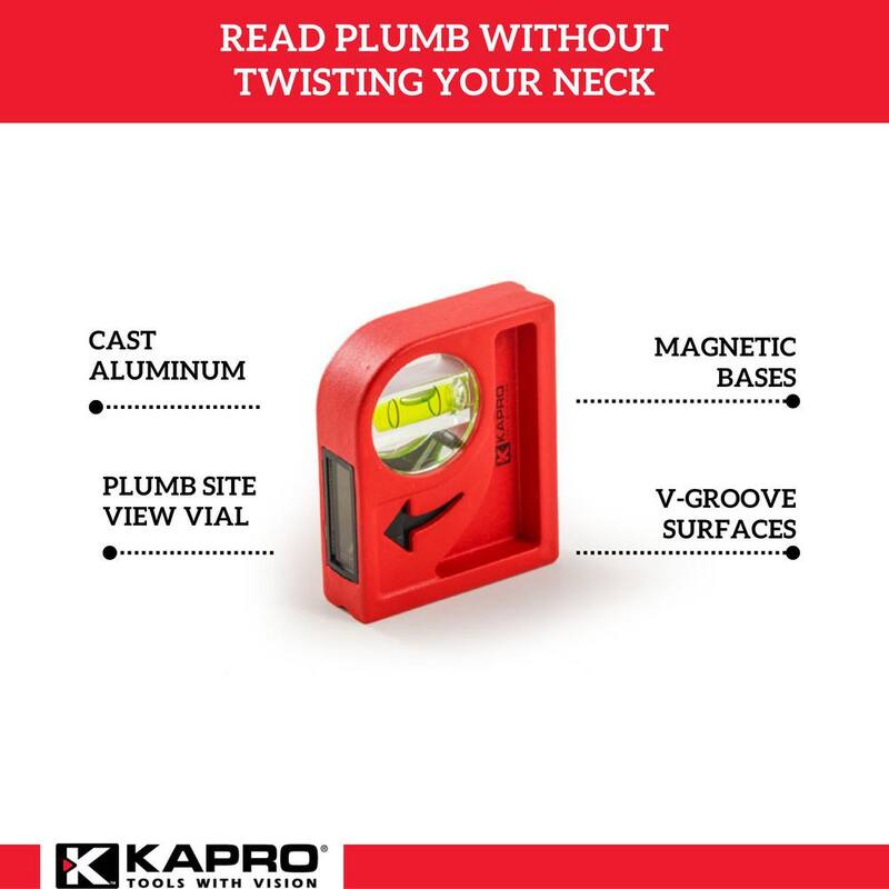 Nivel de bolsillo magnético Cyclops de 4 pulgadas de Kapro - 846
