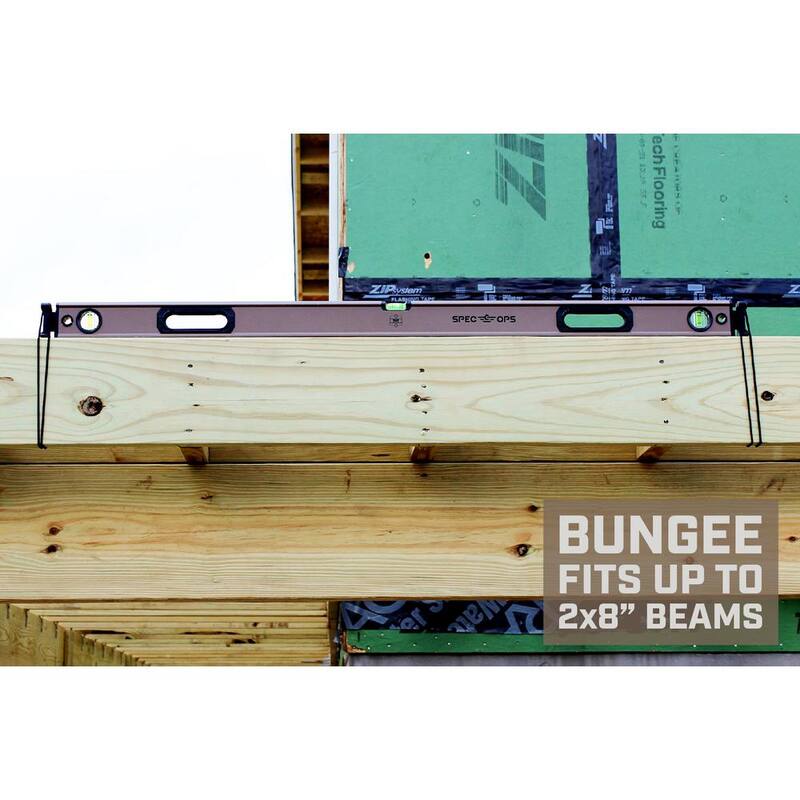 SPEC OPS 72 en nivel de caja de viga, sistema de bungee para torniquete, burbujas de bloque un 33% más grandes, aluminio - SPEC-LEVEL72