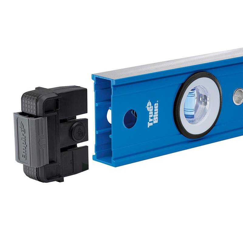 Nivel de caja digital de viga azul verdadero de 24 pulgadas de Milwaukee con imán y estuche, con escuadra combinada de 12 pulgadas - EM105.24-E250.