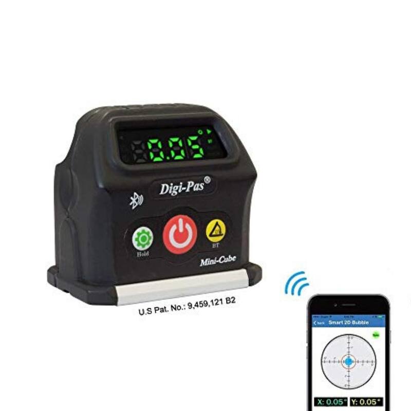 Nivel de Cubo Inteligente Digi-Pas 2.4 pulgadas de 2 Ejes, Muestra de forma Inalámbrica el Estado de Nivelación en Smartphone Vía Bluetooth - DWL90Pro