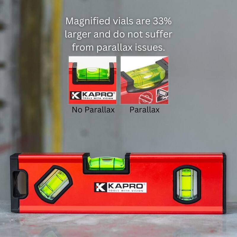 Kapro 771 Twin nivel de caja de herramientas magnética de 8 pulgadas - 771-42X-8