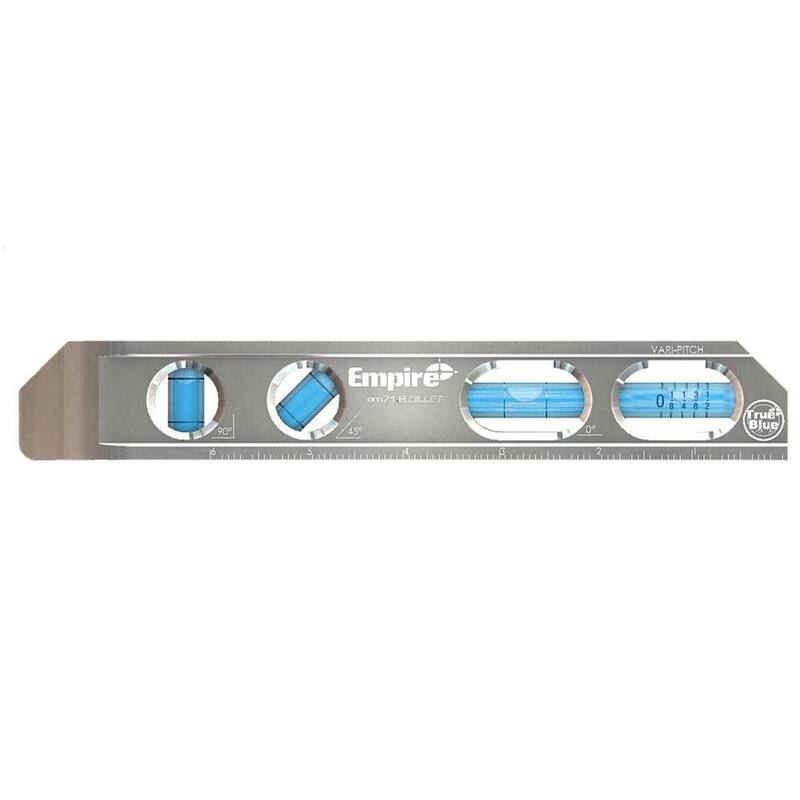 Nivel digital de caja Empire de 24 pulgadas con estuche y nivel de torpedo magnético de 8 pulgadas y escuadra de vigueta True Blue - E105.24-Em71.8-E2994.