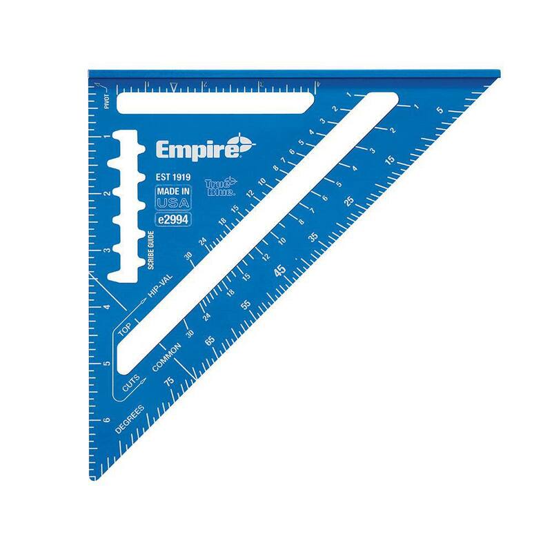 Nivel digital de caja Empire de 24 pulgadas con estuche y nivel de torpedo magnético de 8 pulgadas y escuadra de vigueta True Blue - E105.24-Em71.8-E2994.