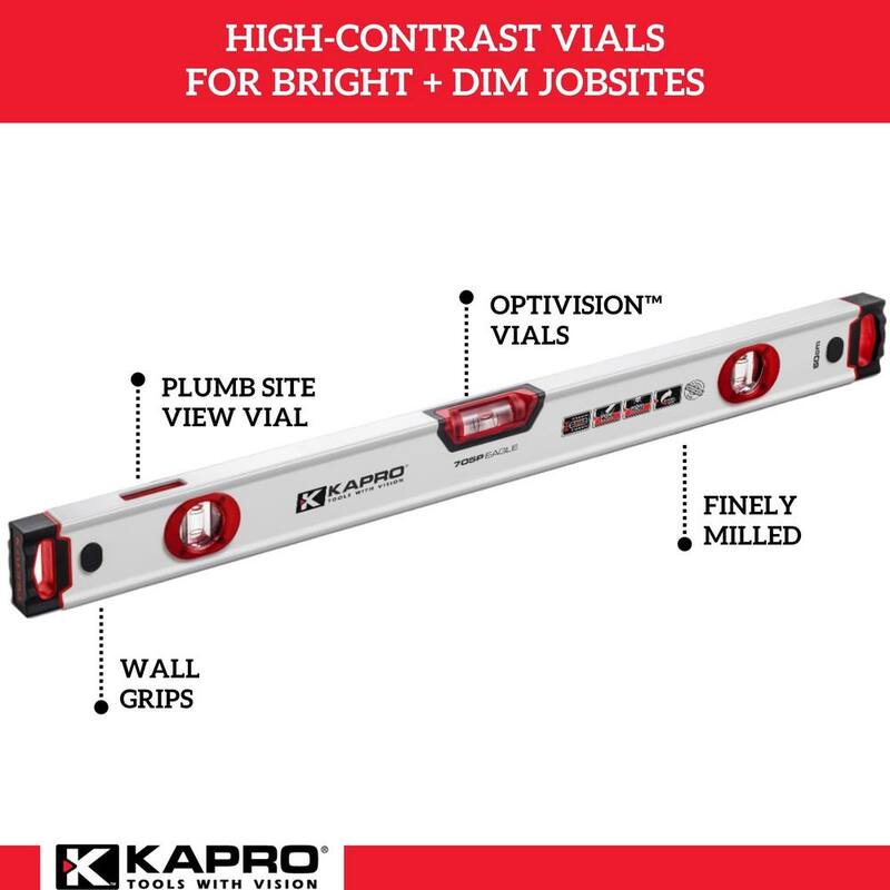 Kapro 705 Eagle 24 pulgadas Nivel de caja OPTIVISION - 705-41P-24