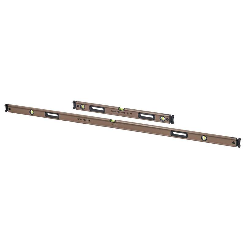 SPEC OPS 32 en y 78 en nivel de caja de viga de bloque magnético jamba, sistema de bungee para torniquete, viales de bloque un 33% más grandes, de aluminio - SET de jamba de nivel SPECLEVELJAMBSE