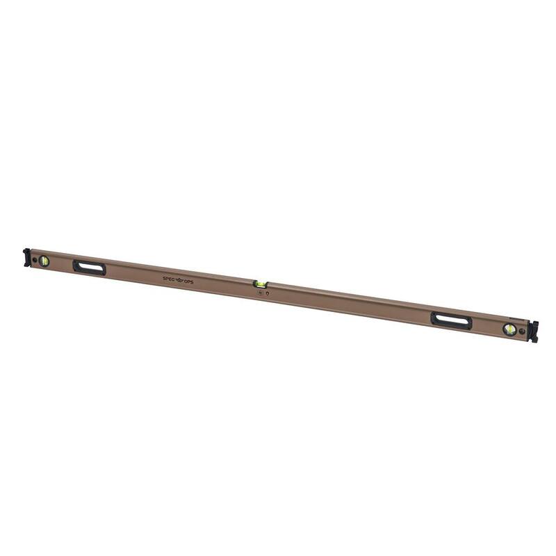 Nivel de caja magnético SPEC OPS de 72 pulgadas, sistema de bungee para torniquete, burbujas de bloque 33% más grandes, de aluminio - SPEC-LEVEL72M