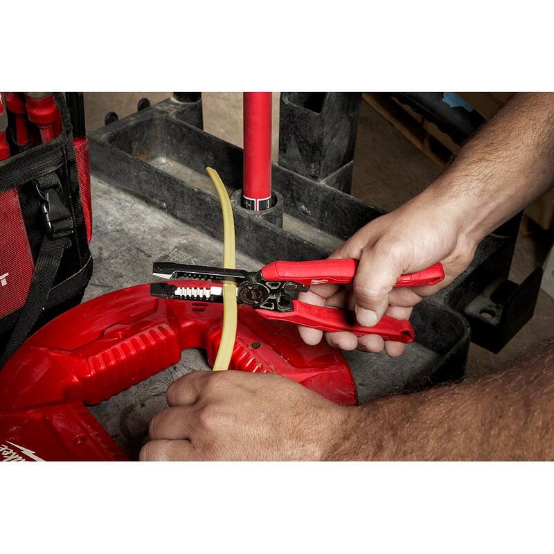 Milwaukee 9 pulgadas 7 en 1 alicates de corte y pelado de alambre de alta palanca - 48-22-3078