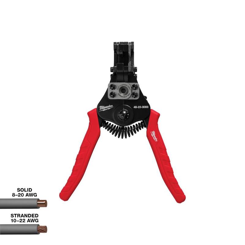 Pelacables/Cortador automático de alambre Milwaukee con agarre cómodo - 48-22-3083.