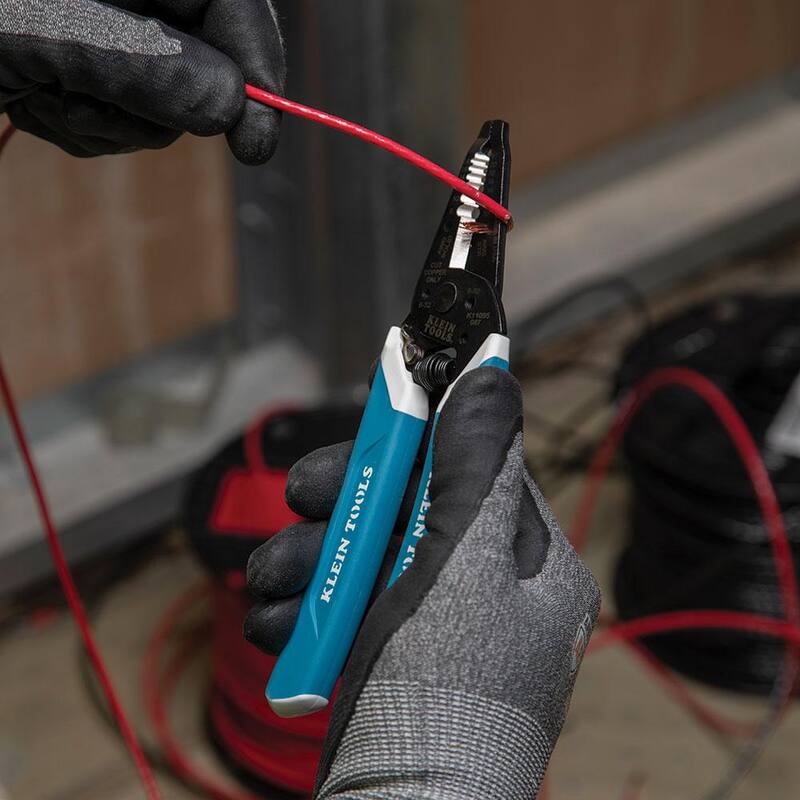 Herramienta para pelar y cortar alambre Klein-Kurve de Klein Tools, calibre 8-20 AWG - K11095SEN