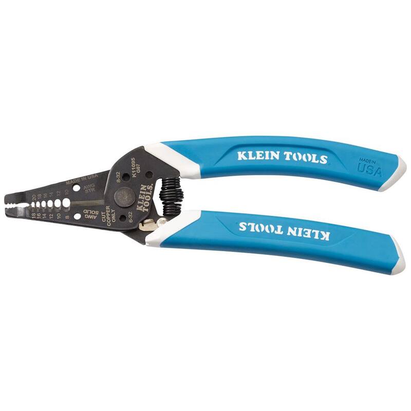 Herramienta para pelar y cortar alambre Klein-Kurve de Klein Tools, calibre 8-20 AWG - K11095SEN
