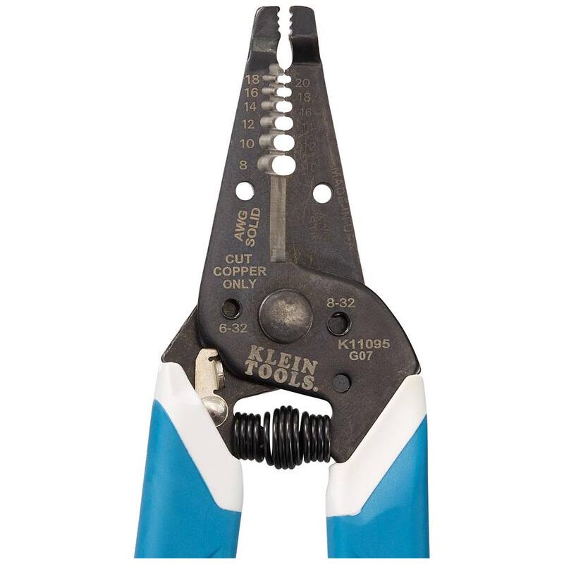 Herramienta para pelar y cortar alambre Klein-Kurve de Klein Tools, calibre 8-20 AWG - K11095SEN
