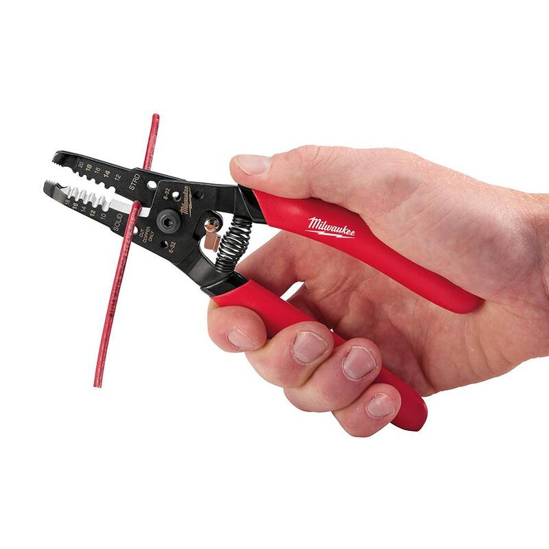 Quitador de cable de 7 pulgadas con cortador de alambre y cortador de pernos - 48-22-6109