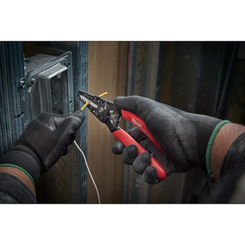 Quitador de cable de 7 pulgadas con cortador de alambre y cortador de pernos - 48-22-6109