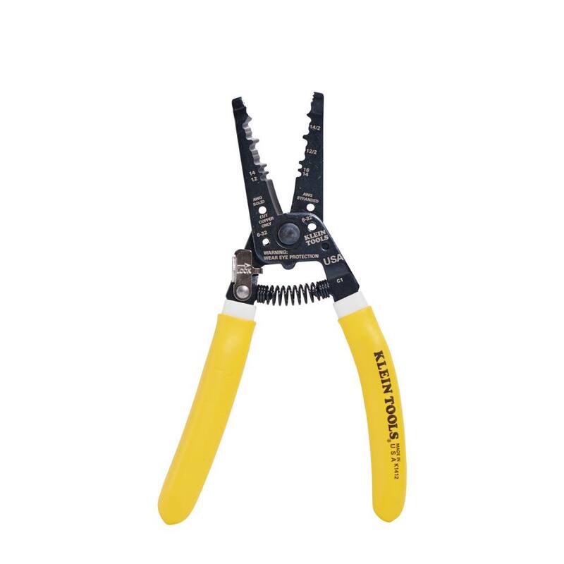Herramienta Klein 7-3/4 pulgadas Klein-Kurve, pelacables y cortador de cable no metálico doble - K1412