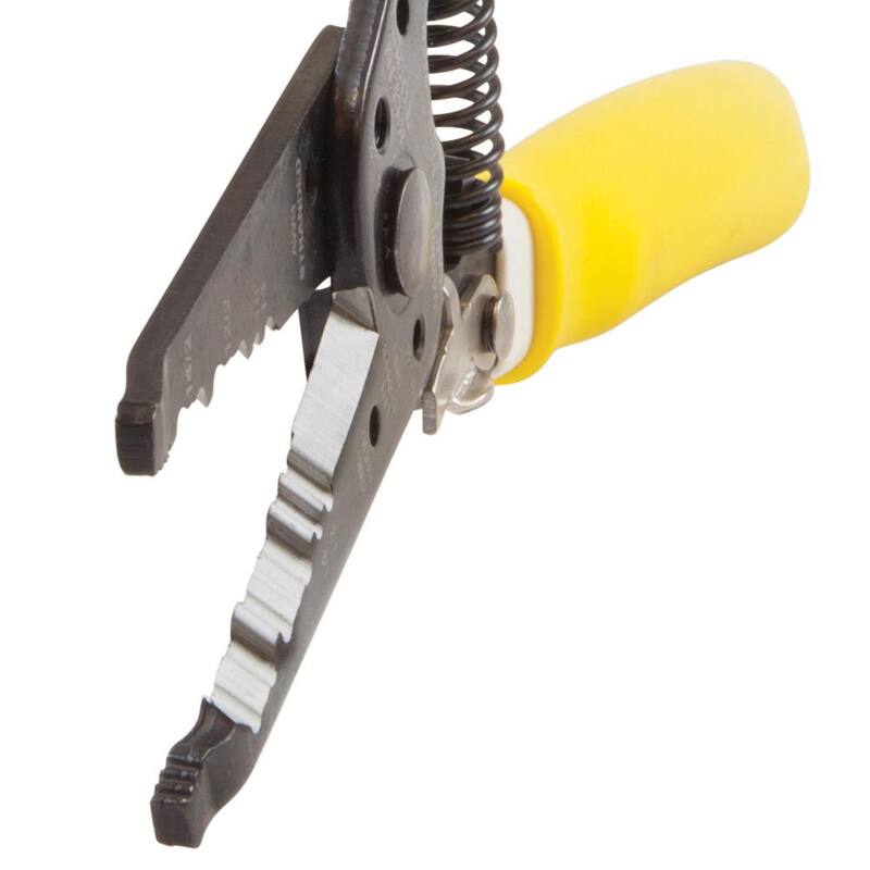 Herramienta Klein 7-3/4 pulgadas Klein-Kurve, pelacables y cortador de cable no metálico doble - K1412