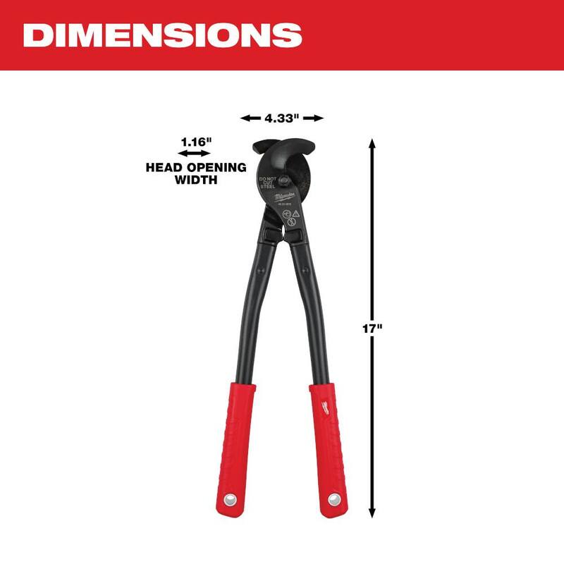 Pelacables/cortador de alambre de utilidad de Milwaukee de 17 pulgadas - 48-22-4016