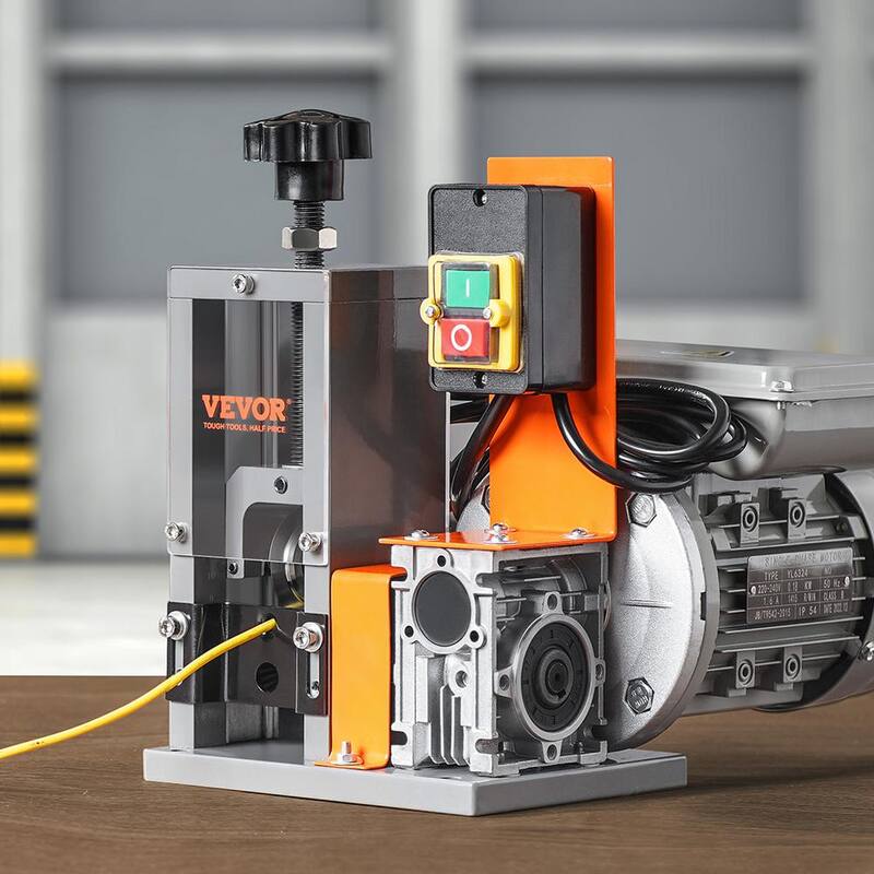 Máquina automática para pelar cables de alambre VEVOR de 0.06 pulgadas a 0.98 pulgadas. Peladora de cables motorizada eléctrica de 180W 60 pies/min para cobre - BX180W11525MMAVETV1