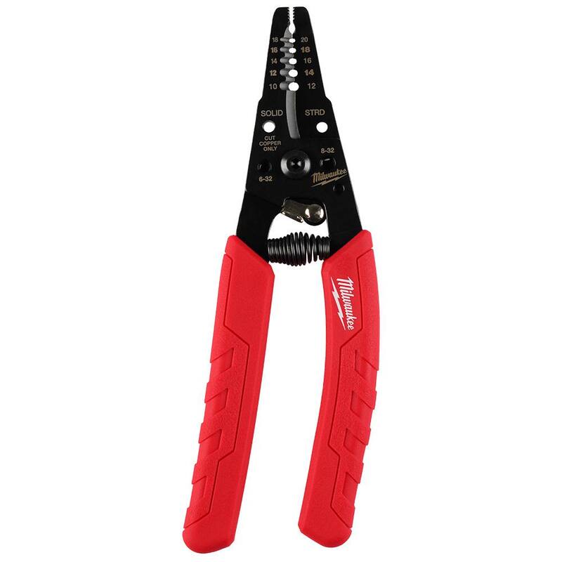 Milwaukee 10-18 AWG Pelacables/Cortador de Alambre con Agarre Cómodo - 48-22-3050