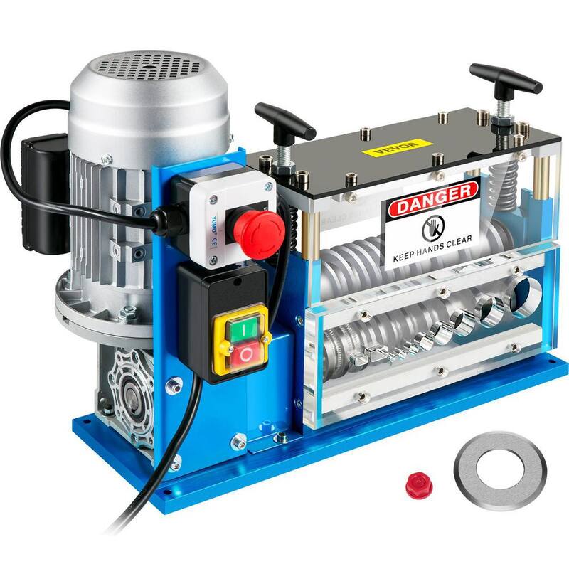Máquina eléctrica para pelar cables VEVOR 370 vatios 0,06 a 0,15 pulgadas. Pelacables automático con 11 canales 10 cuchillas - DDBXJTDMC370WTYEYV1