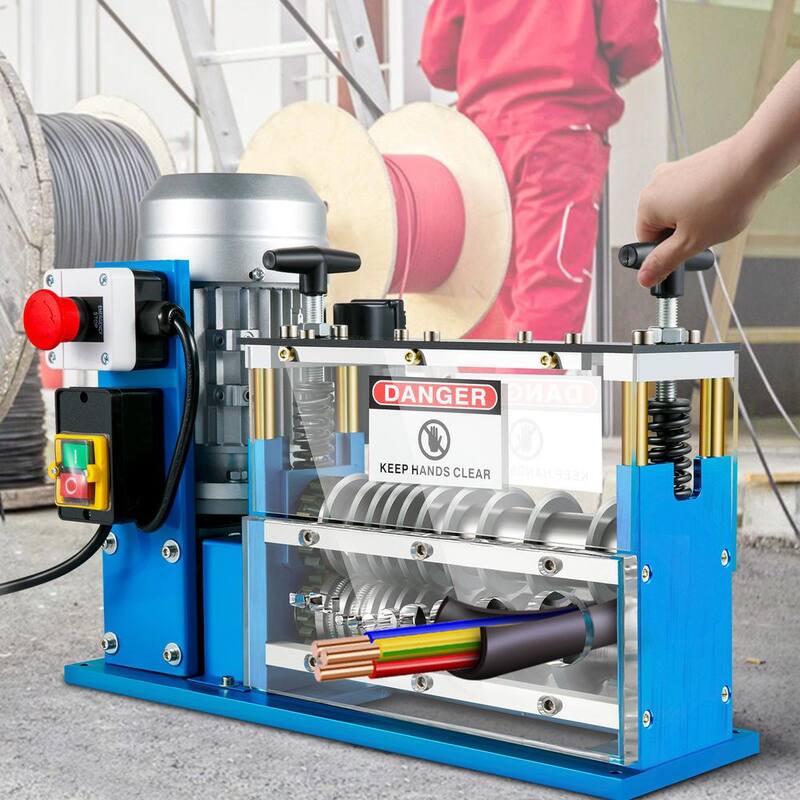 Máquina eléctrica para pelar cables VEVOR 370 vatios 0,06 a 0,15 pulgadas. Pelacables automático con 11 canales 10 cuchillas - DDBXJTDMC370WTYEYV1
