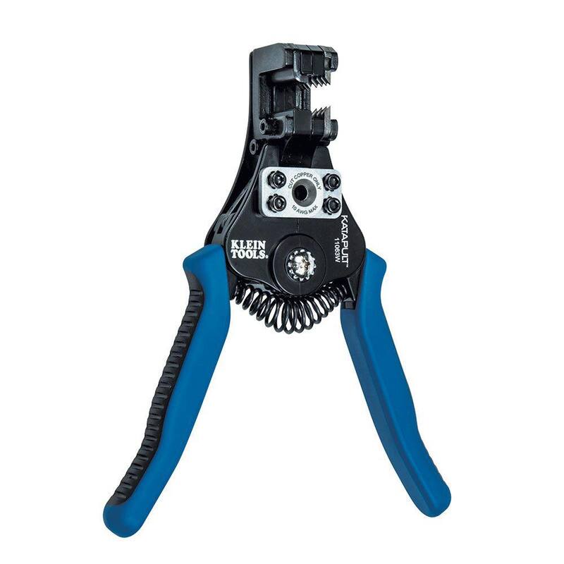 Herramienta cortadora y peladora de alambre Katapult de Klein Tools para alambre sólido de 8-20 AWG y alambre trenzado de 10-22 AWG - 11063W