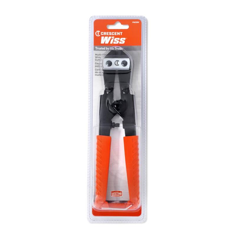 Pelacables/Cortador multipropósito Crescent Wiss de 8 pulgadas con agarre acolchonado - PWC9W