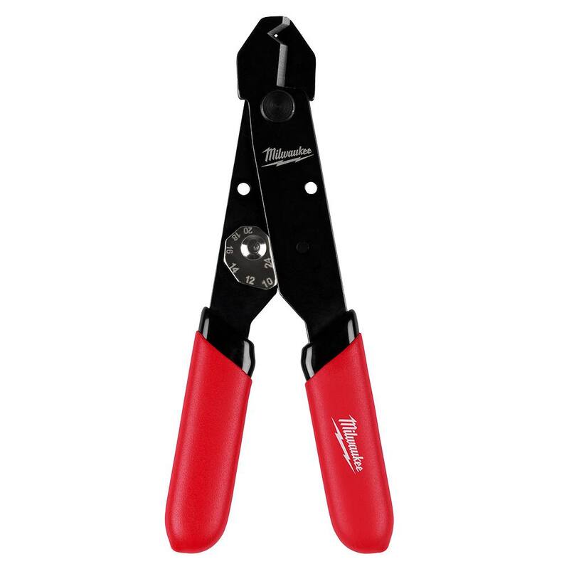 Pelacables / Cortador ajustable compacto de 12-24 AWG de Milwaukee con agarre sumergido - 48-22-3040.