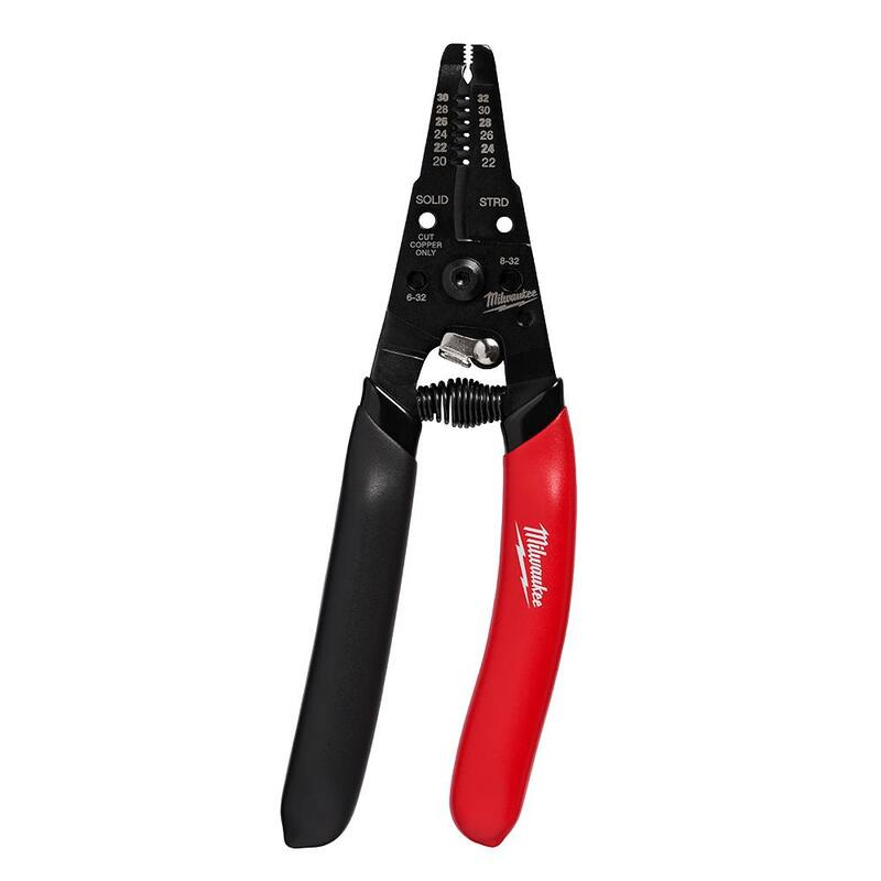 Pelacables/cortador de alambre de baja tensión Milwaukee de calibre 20-32 AWG con agarre sumergido - 48-22-3080