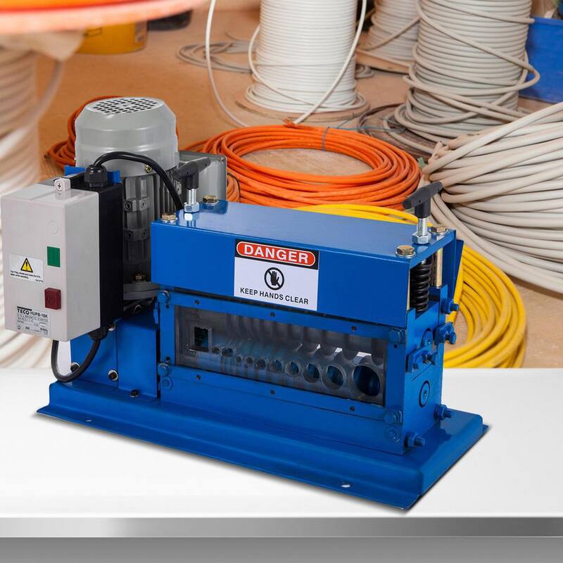Máquina portátil de pelado de cables VEVOR de 0.06 a 1.5 pulgadas con alimentación, 11 canales y 10 cuchillas para reciclar cobre - Y-001-3LBXJ000001V1