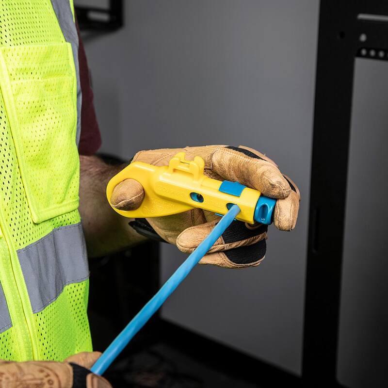 Herramienta combinada para pelar cables radiales Klein Tools, Ethernet y coaxial - VDV110-295.