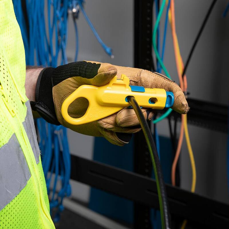 Herramienta combinada para pelar cables radiales Klein Tools, Ethernet y coaxial - VDV110-295.