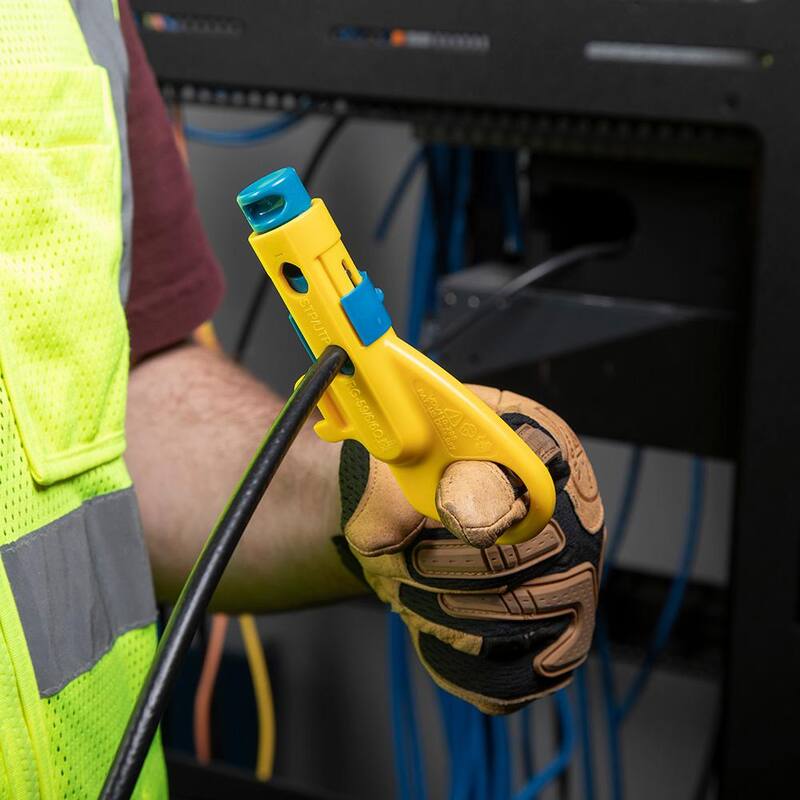 Herramienta combinada para pelar cables radiales Klein Tools, Ethernet y coaxial - VDV110-295.