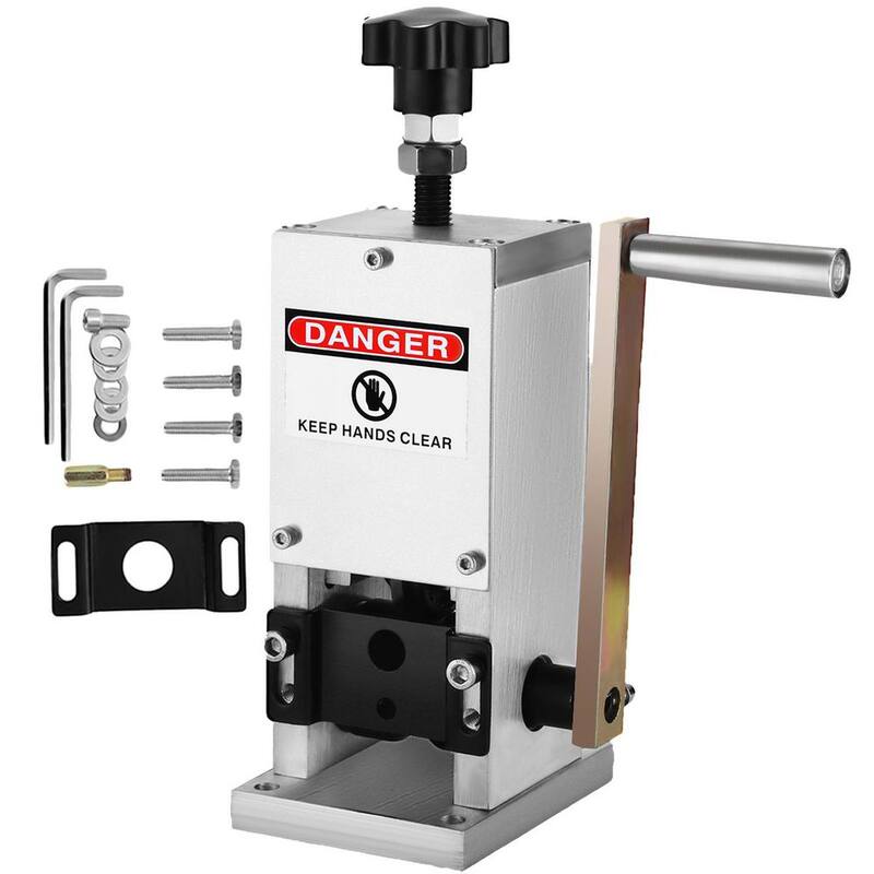 Máquina manual para pelar alambre VEVOR de 0.06 pulgadas a 0.98 pulgadas con manivela de aluminio para reciclar cobre de desecho - SD-25BXQ000000001V0
