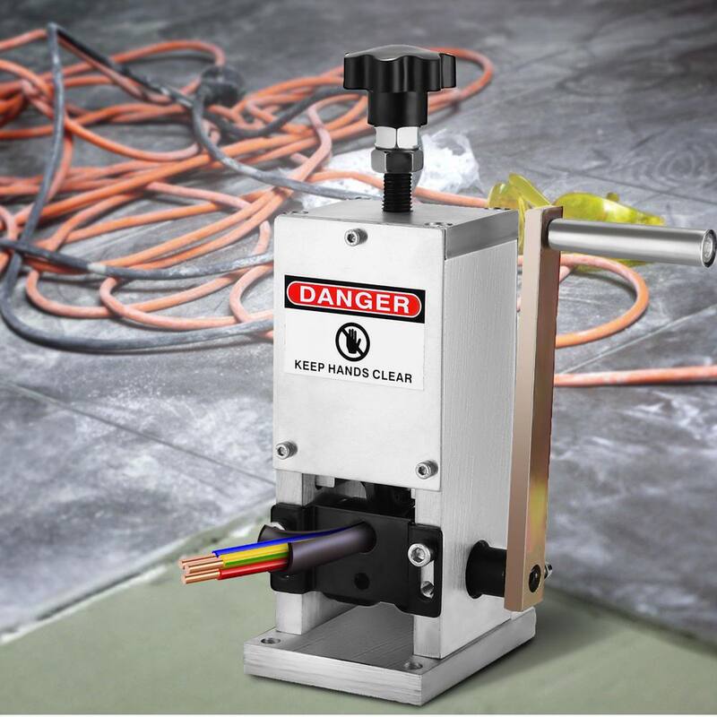 Máquina manual para pelar alambre VEVOR de 0.06 pulgadas a 0.98 pulgadas con manivela de aluminio para reciclar cobre de desecho - SD-25BXQ000000001V0