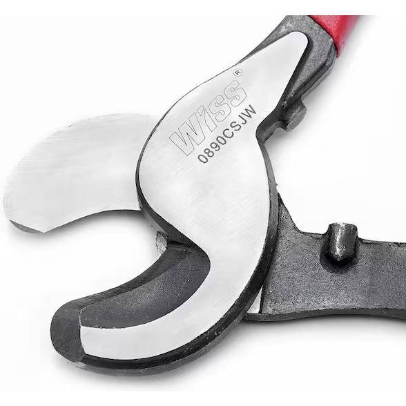 Cortador de alambre compacto Crescent Wiss de 9-1/2 pulgadas para cables suaves con agarres sumergidos - 0890CSJW