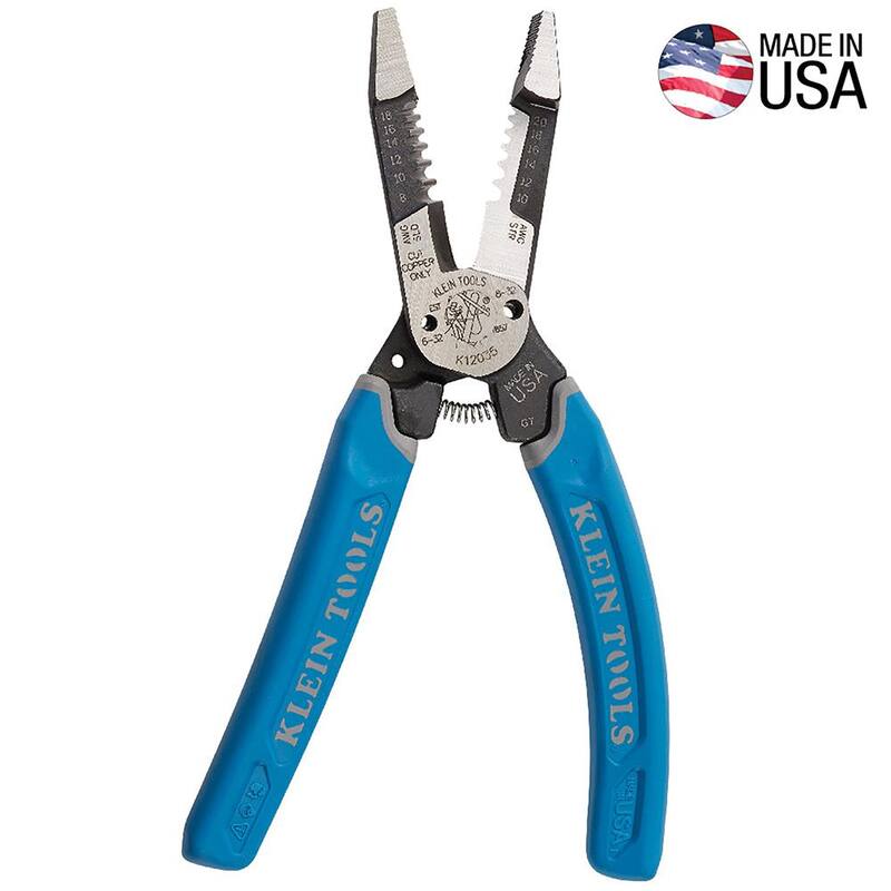 Herramientas Klein Klein-Kurve Pelacables de alambre pesado 8-20 AWG - K12035SEN