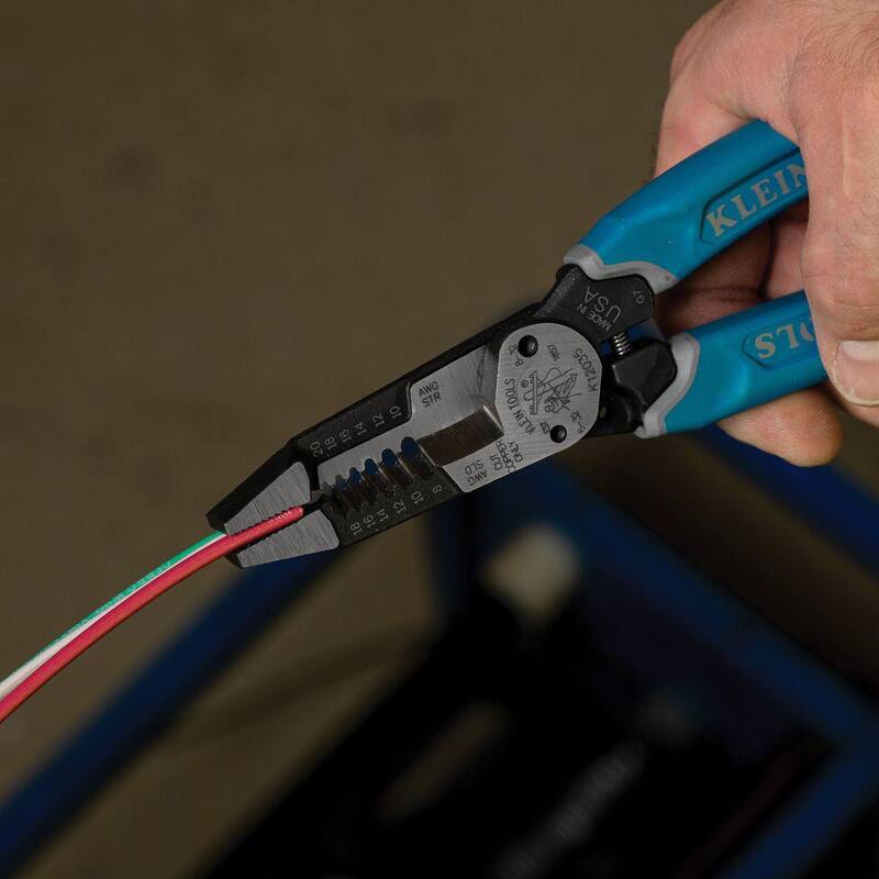 Herramientas Klein Klein-Kurve Pelacables de alambre pesado 8-20 AWG - K12035SEN
