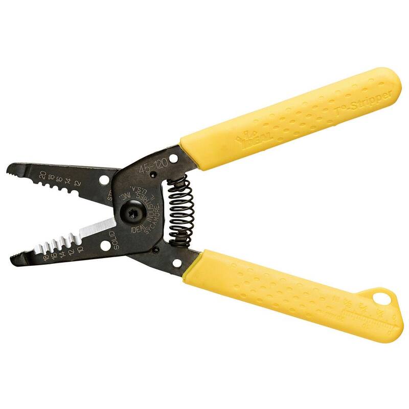 Pelacables e interruptor IDEAL T-Stripper para cables sólidos de calibre 10-18 AWG - 45-120