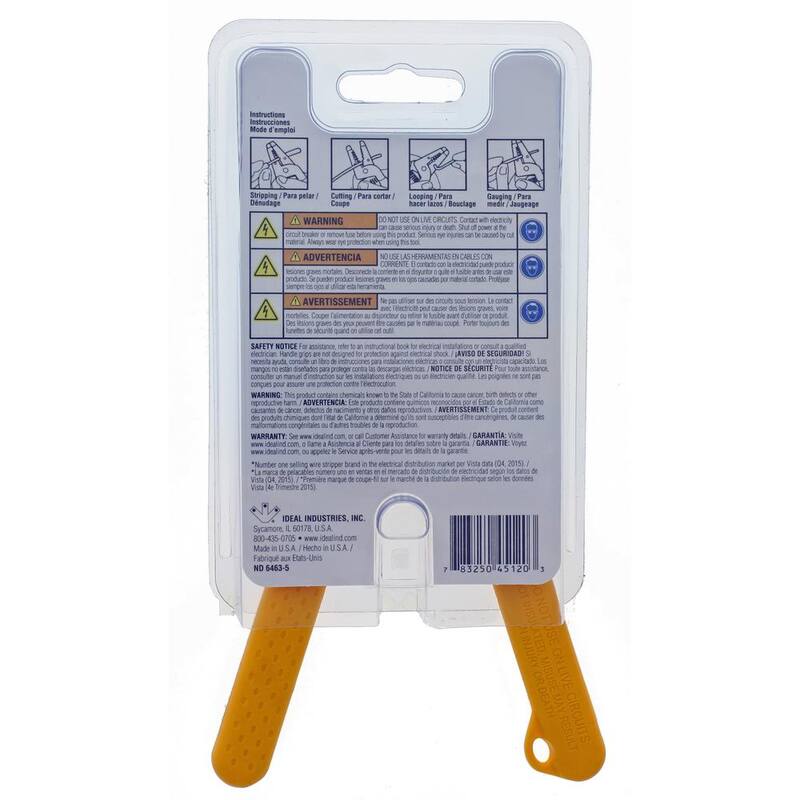 Pelacables e interruptor IDEAL T-Stripper para cables sólidos de calibre 10-18 AWG - 45-120